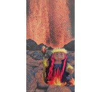 4" Art Doll Pele, Volcano Goddess